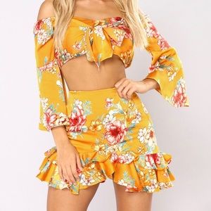 Tea in the garden floral set